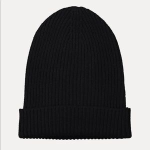 Black Something Navy Cashmere Beanie